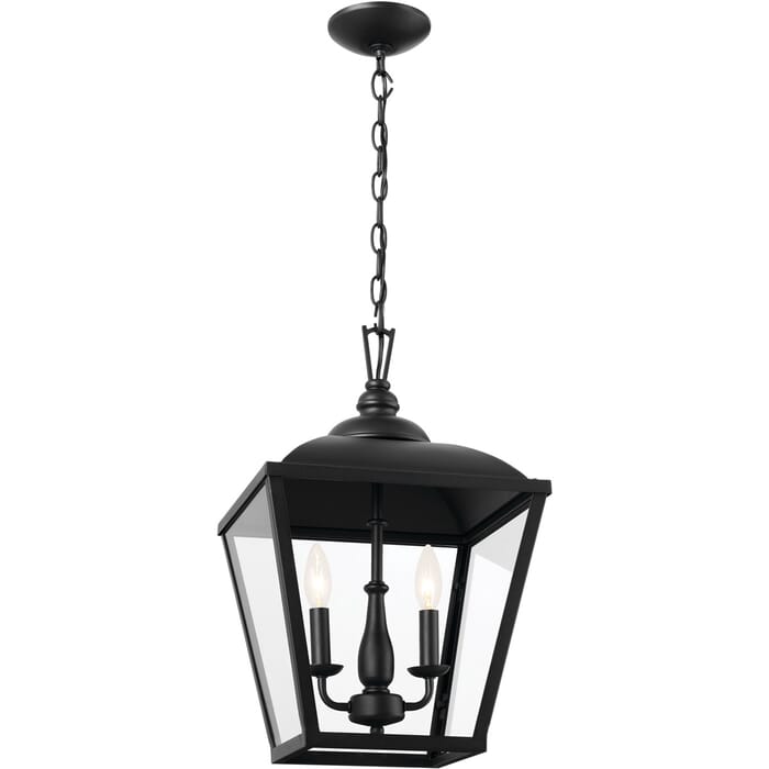 Kichler Lighting Dame 2-Light Transitional Pendant in Textured Black Kichler Lighting Dame 2-Light Transitional Pendant in Textured Black