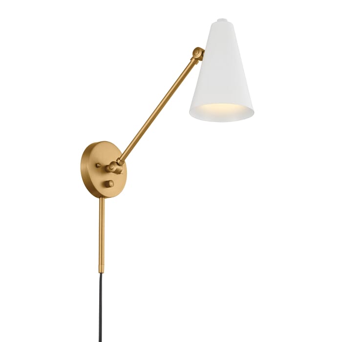 Kichler Lighting Sylvia 9" Wall Sconce in Natural Brass Kichler Lighting Sylvia 9" Wall Sconce in Natural Brass