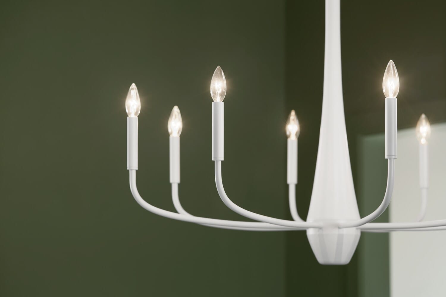 Deela 8-Light Chandelier in White
