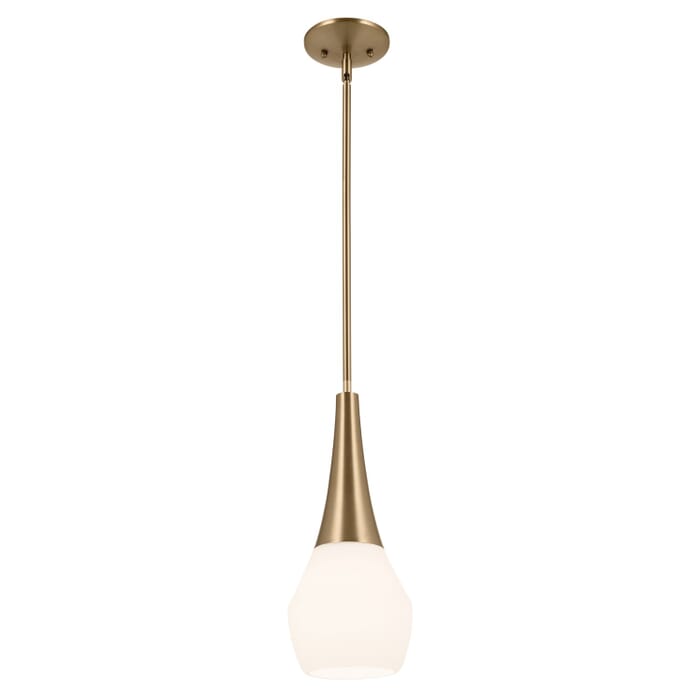 Deela 1-Light Pendant in Champagne Bronze Deela 1-Light Pendant in Champagne Bronze