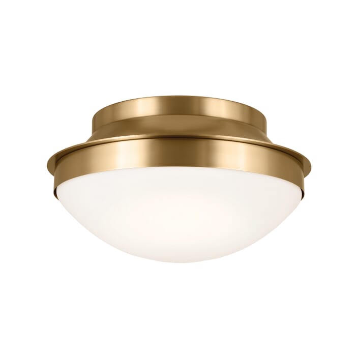 Bretta 2-Light Flush Mount in Brushed Natural Brass Bretta 2-Light Flush Mount in Brushed Natural Brass