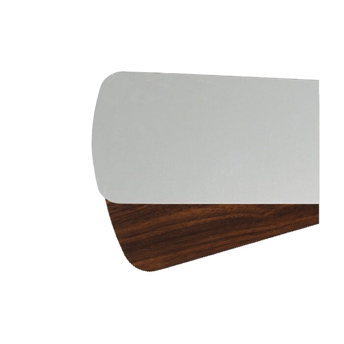 Quorum 52" Reversible Ceiling Fan Blade in Satin Nickel or Walnut Quorum 52" Reversible Ceiling Fan Blade in Satin Nickel or Walnut