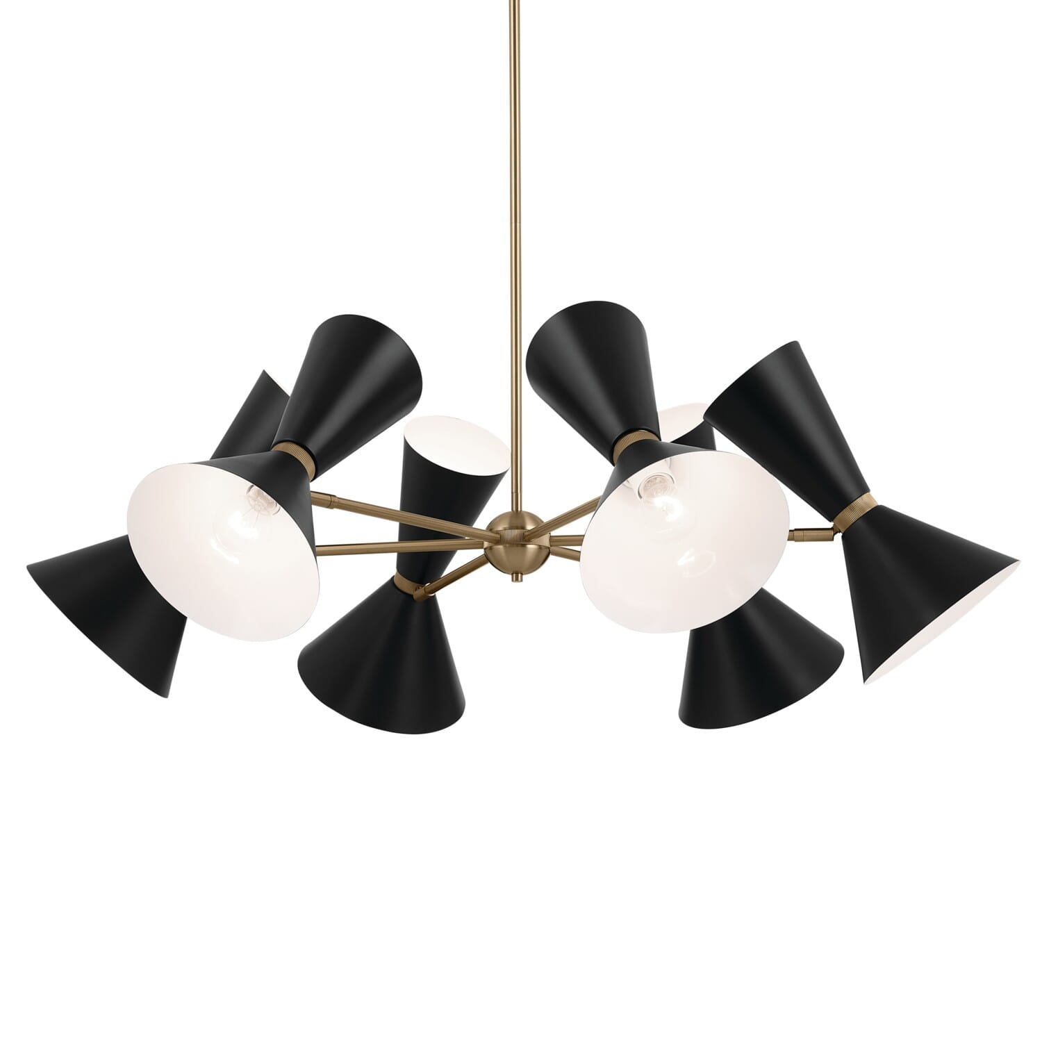 Phix 12-Light Chandelier in Champagne Bronze