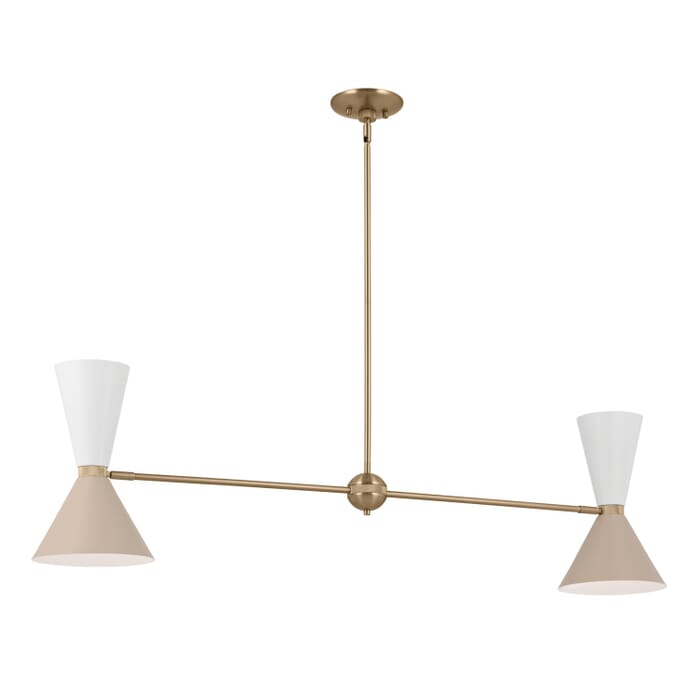 Phix 4-Light Linear Chandelier in Champagne Bronze Phix 4-Light Linear Chandelier in Champagne Bronze