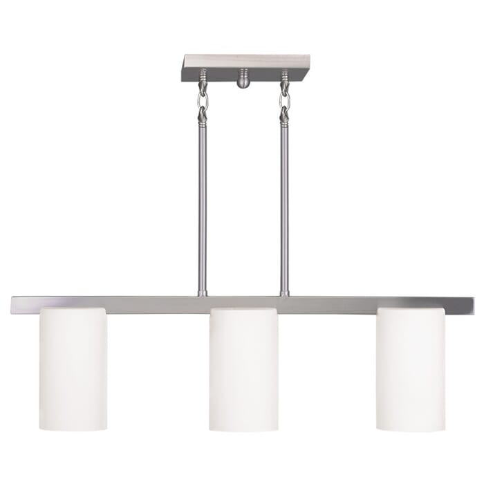 Astoria 3-Light Chandelier in Brushed Nickel Astoria 3-Light Chandelier in Brushed Nickel