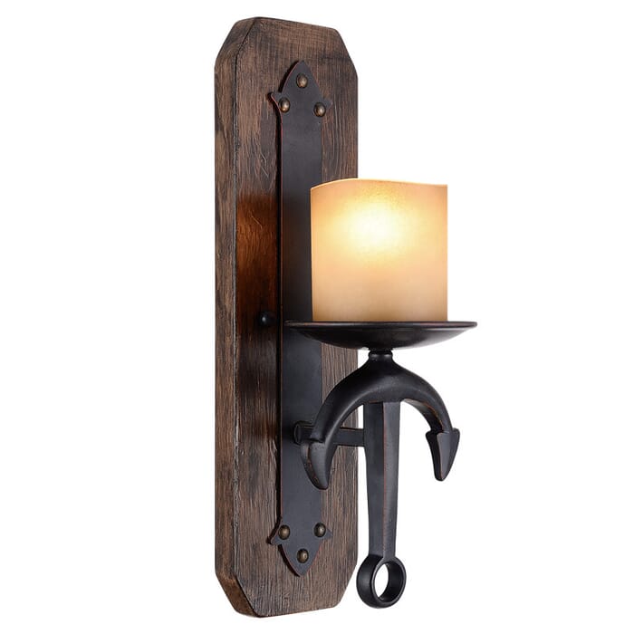 Cape May 1-Light Wall Sconce in Hand Applied Olde Bronze Cape May 1-Light Wall Sconce in Hand Applied Olde Bronze