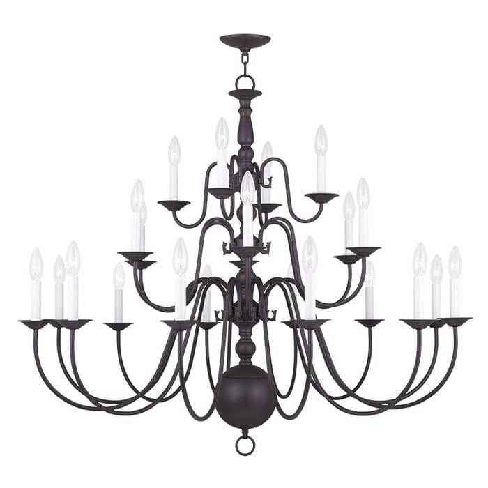 Williamsburgh 22-Light Chandelier in Bronze Williamsburgh 22-Light Chandelier in Bronze