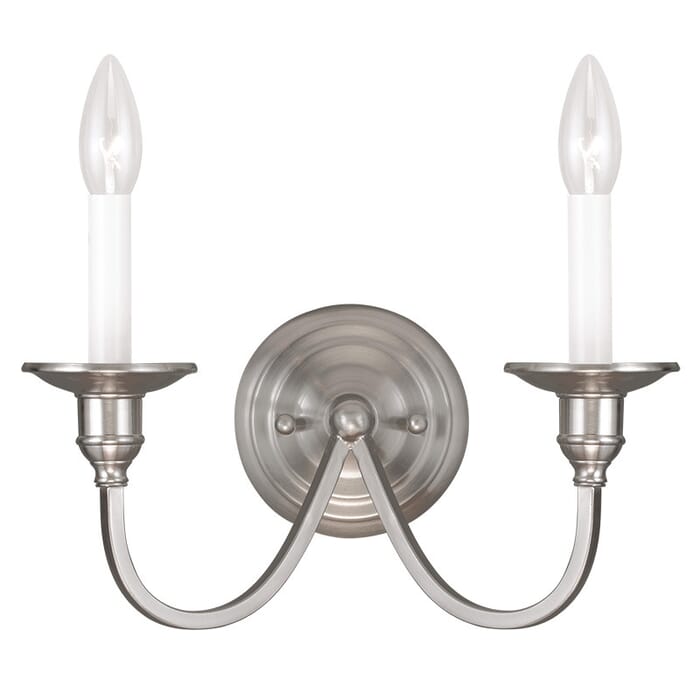 Cranford 2-Light Wall Sconce in Brushed Nickel Cranford 2-Light Wall Sconce in Brushed Nickel