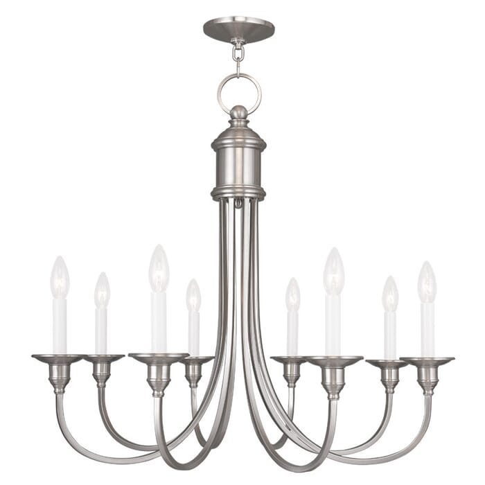Cranford 8-Light Chandelier in Brushed Nickel Cranford 8-Light Chandelier in Brushed Nickel