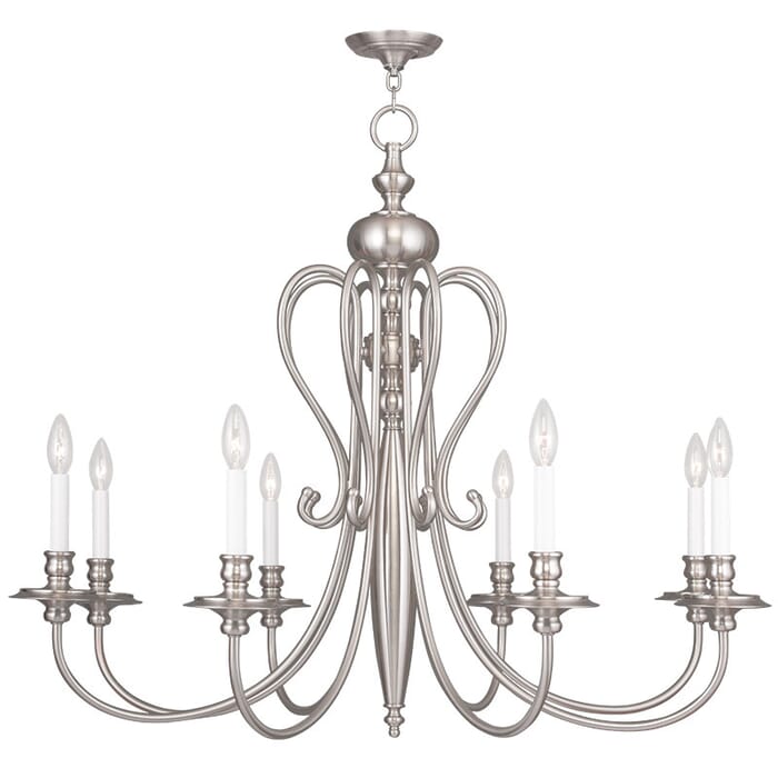 Caldwell 8-Light Chandelier in Brushed Nickel Caldwell 8-Light Chandelier in Brushed Nickel