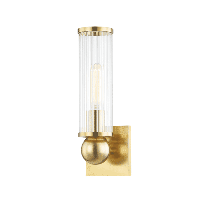 Hudson Valley Malone Wall Sconce in Aged Brass Hudson Valley Malone Wall Sconce in Aged Brass