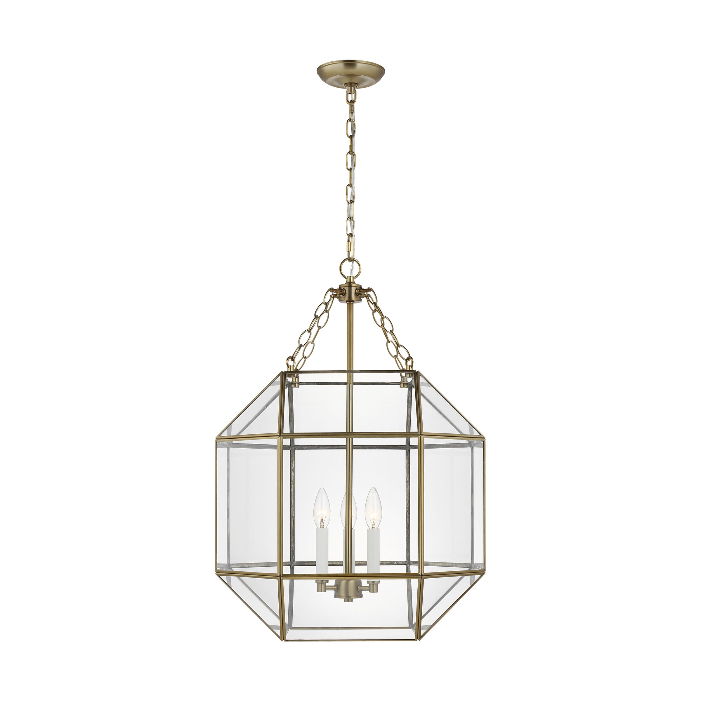 Sea Gull Morrison 3-Light Pendant Light in Satin Brass