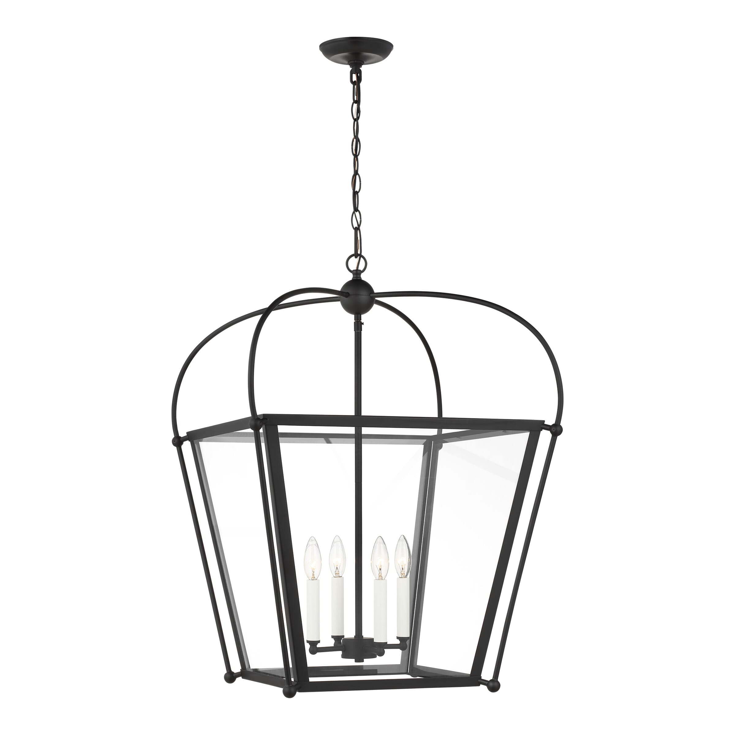 Sea Gull Charleston 4-Light Foyer Light in Midnight Black