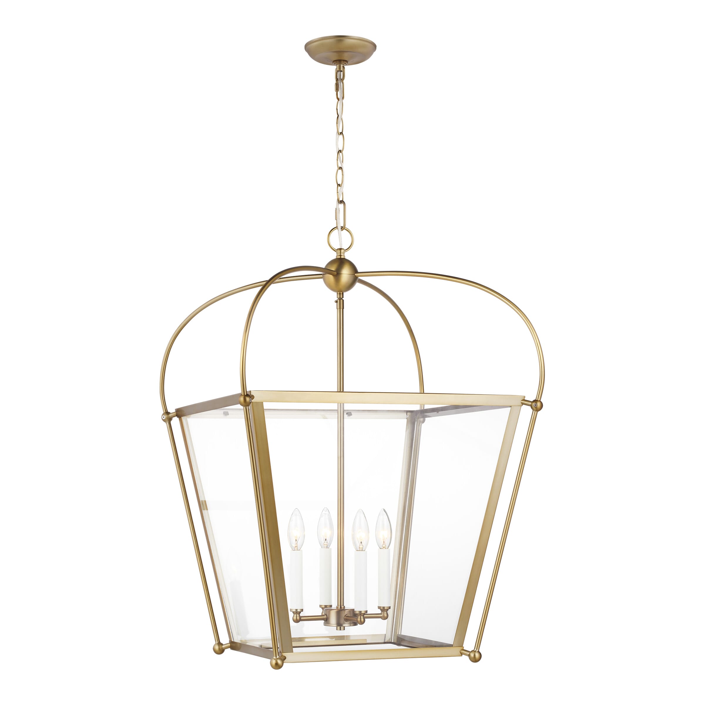 Sea Gull Charleston 4-Light Foyer Light in Satin Brass