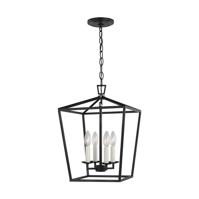 Sea Gull Dianna 4-Light Pendant Light in Midnight Black Sea Gull Dianna 4-Light Pendant Light in Midnight Black