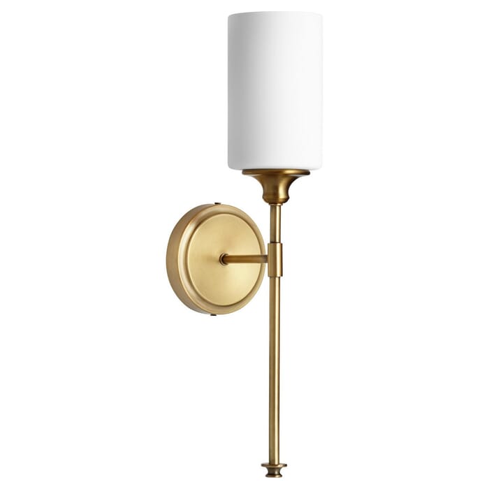 Quorum Celeste Wall Sconce in Aged Brass Quorum Celeste Wall Sconce in Aged Brass