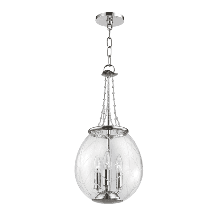 Hudson Valley Pierce 3-Light 22" Pendant Light in Polished Nickel Hudson Valley Pierce 3-Light 22" Pendant Light in Polished Nickel