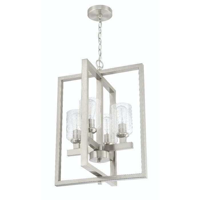 Craftmade Chicago 4-Light Chandelier in Brushed Polished Nickel Craftmade Chicago 4-Light Chandelier in Brushed Polished Nickel