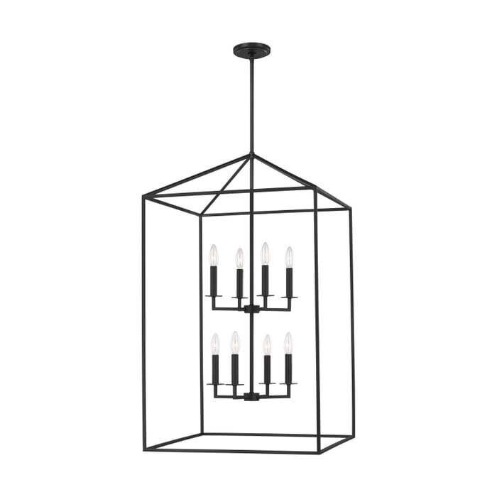 Perryton 8-Light Hall or Foyer in Midnight Black Perryton 8-Light Hall or Foyer in Midnight Black