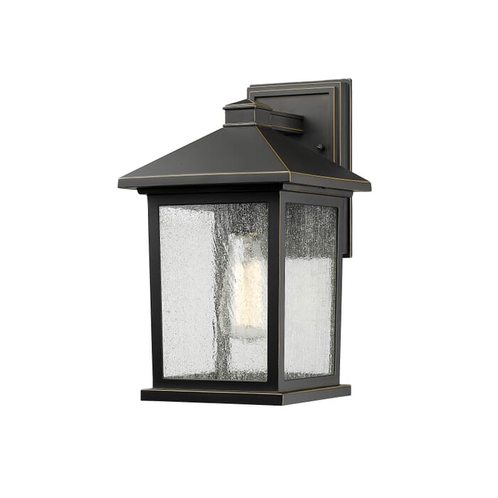 Z-Lite Portland 1-Light Outdoor Wall Sconce In Oil Rubbed Bronze Z-Lite Portland 1-Light Outdoor Wall Sconce In Oil Rubbed Bronze