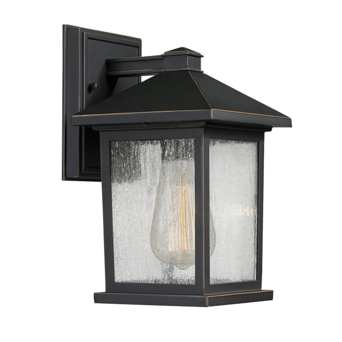 Z-Lite Portland 1-Light Outdoor Wall Sconce In Oil Rubbed Bronze Z-Lite Portland 1-Light Outdoor Wall Sconce In Oil Rubbed Bronze