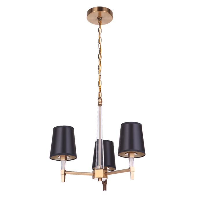 Craftmade Tarryn 3-Light Chandelier in Satin Brass Craftmade Tarryn 3-Light Chandelier in Satin Brass