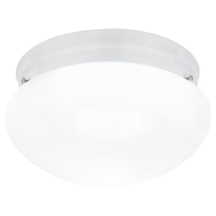 Webster 2-Light Flush Mount in White Webster 2-Light Flush Mount in White
