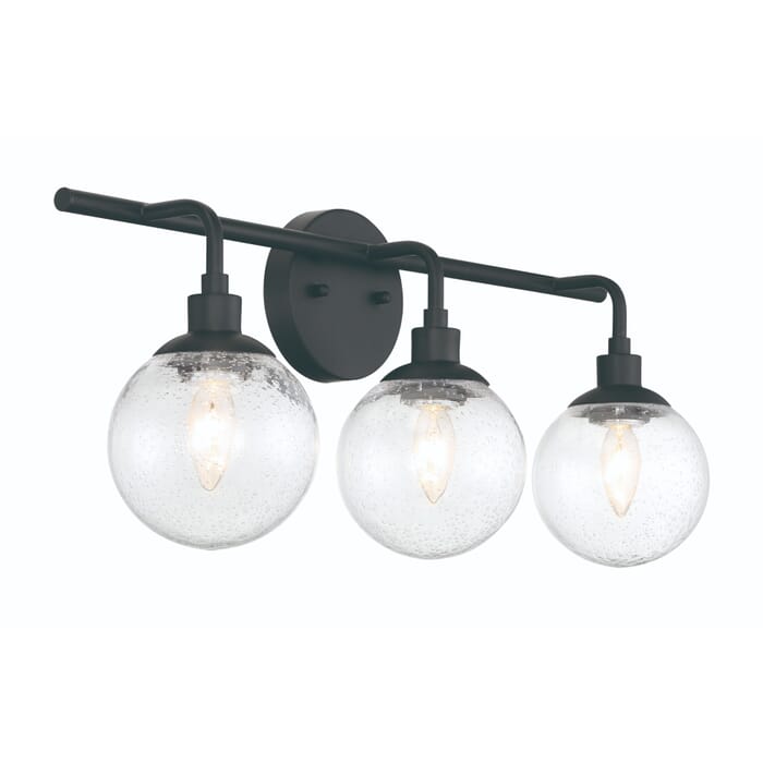 Craftmade Que 3-Light Wall Sconce in Flat Black Craftmade Que 3-Light Wall Sconce in Flat Black
