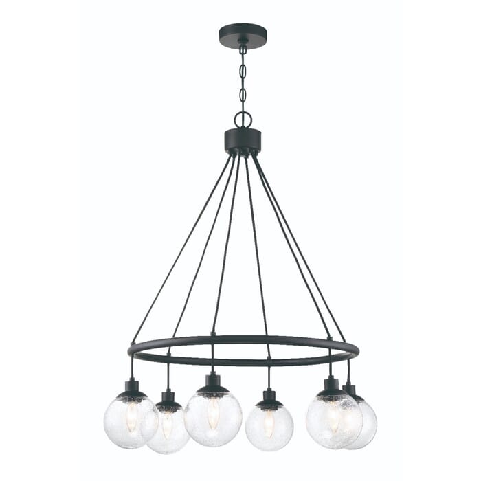 Craftmade Que 6-Light Wall Sconce in Flat Black Craftmade Que 6-Light Wall Sconce in Flat Black