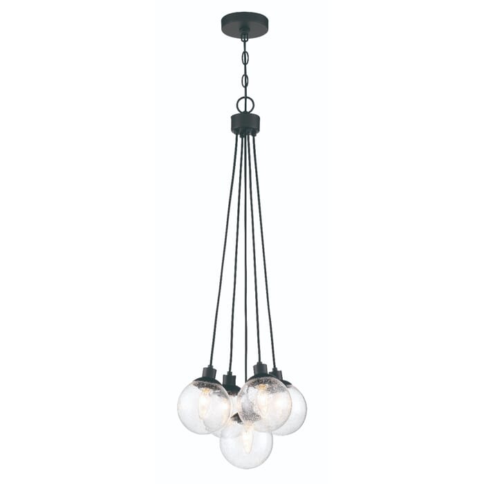 Craftmade Que 5-Light Chandelier in Flat Black Craftmade Que 5-Light Chandelier in Flat Black