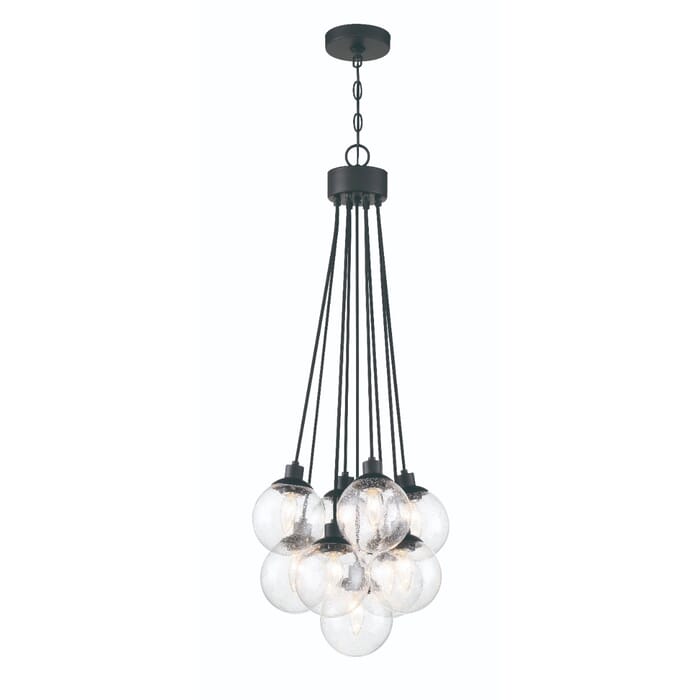 Craftmade Que 9-Light Chandelier in Flat Black Craftmade Que 9-Light Chandelier in Flat Black