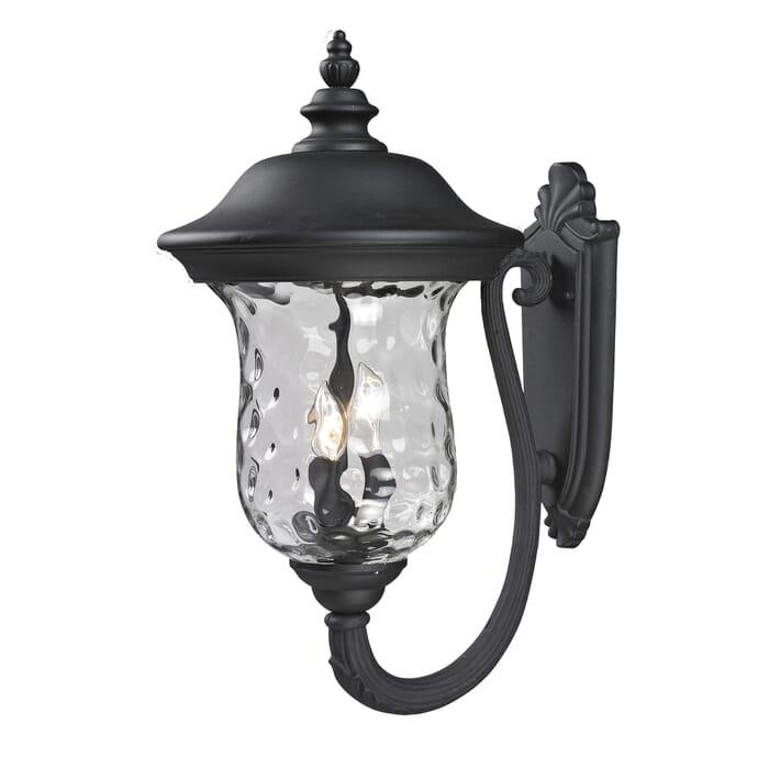 Z-Lite Armstrong 3-Light Outdoor Wall Sconce In Black Z-Lite Armstrong 3-Light Outdoor Wall Sconce In Black