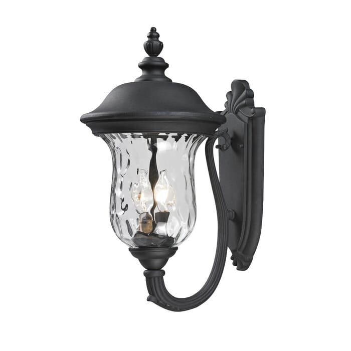 Z-Lite Armstrong 2-Light Outdoor Wall Sconce In Black Z-Lite Armstrong 2-Light Outdoor Wall Sconce In Black