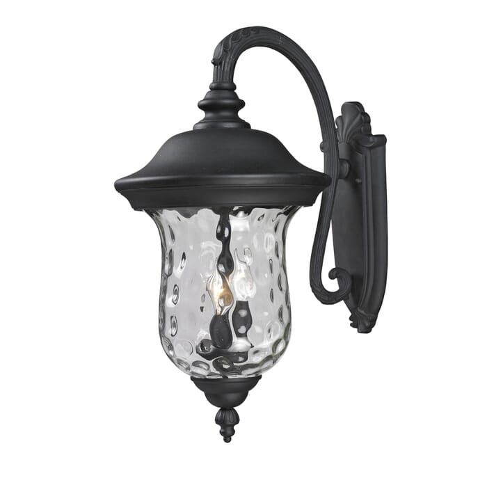 Z-Lite Armstrong 3-Light Outdoor Wall Sconce In Black Z-Lite Armstrong 3-Light Outdoor Wall Sconce In Black