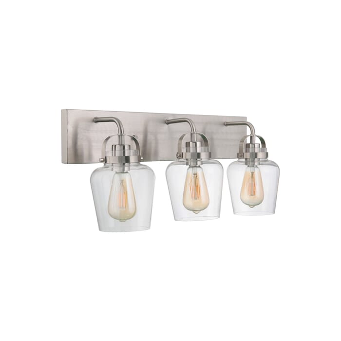 Craftmade Trystan 3-Light Wall Sconce in Brushed Polished Nickel Craftmade Trystan 3-Light Wall Sconce in Brushed Polished Nickel