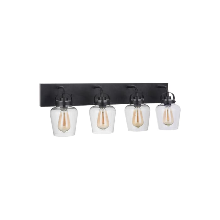 Craftmade Trystan 4-Light Wall Sconce in Flat Black Craftmade Trystan 4-Light Wall Sconce in Flat Black