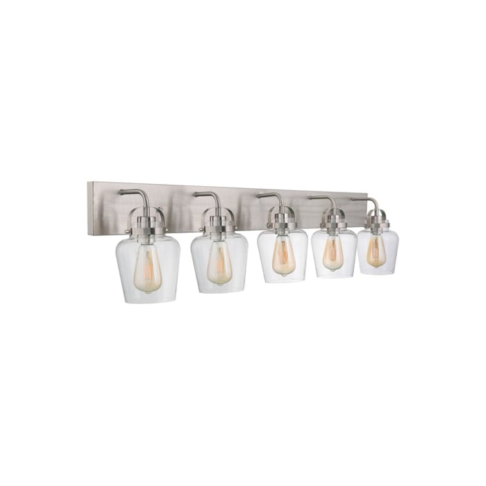 Craftmade Trystan 5-Light Wall Sconce in Brushed Polished Nickel Craftmade Trystan 5-Light Wall Sconce in Brushed Polished Nickel