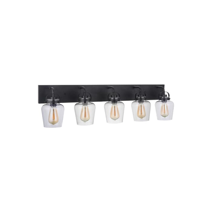 Craftmade Trystan 5-Light Wall Sconce in Flat Black Craftmade Trystan 5-Light Wall Sconce in Flat Black