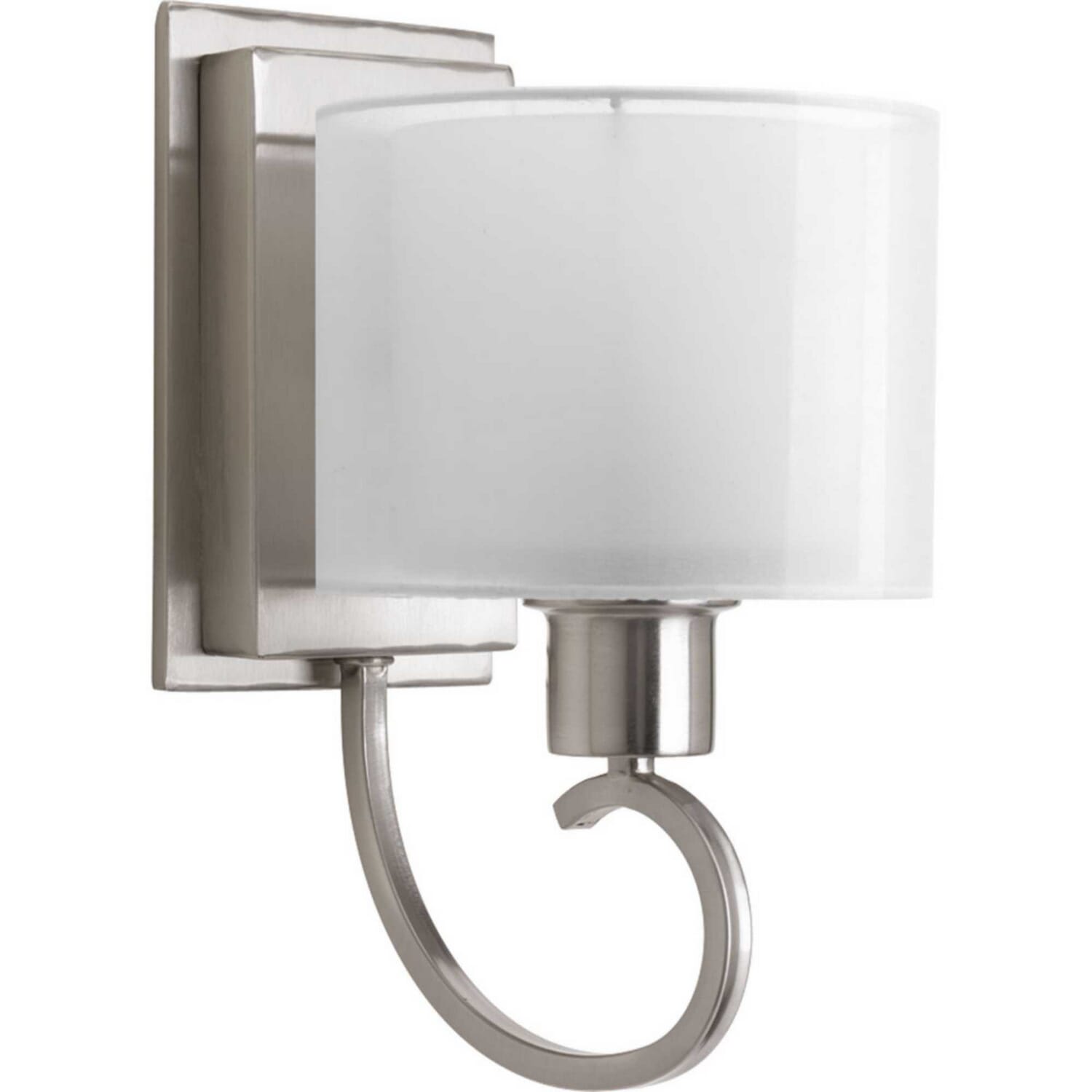 Brushed Nickel One Light Bath from the Invite Collection