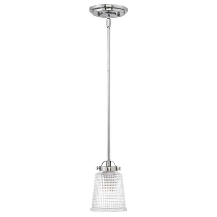 Hinkley Bennett 1-Light Bathroom Pendant in Polished Nickel Hinkley Bennett 1-Light Bathroom Pendant in Polished Nickel
