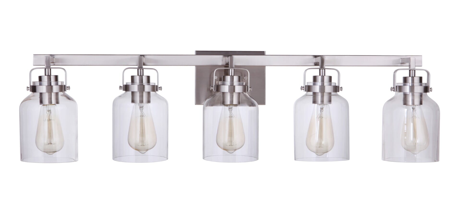 Craftmade Foxwood 5-Light Bathroom Vanity Light in Brushed Polished Nickel