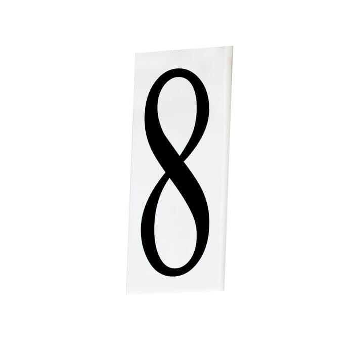 Maxim Lighting Address House Number 8 in White Maxim Lighting Address House Number 8 in White