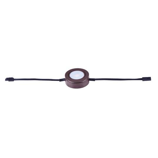 Maxim Lighting CounterMax MX-LD-AC 1-Light 1-Light Under Cabinet Disc in Anodized Bronze