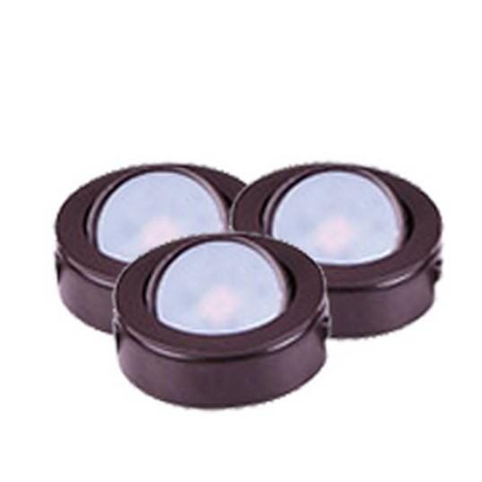 CounterMax MX-LD-AC 3-Light 3-Light Under Cabinet Disc in Anodized Bronze