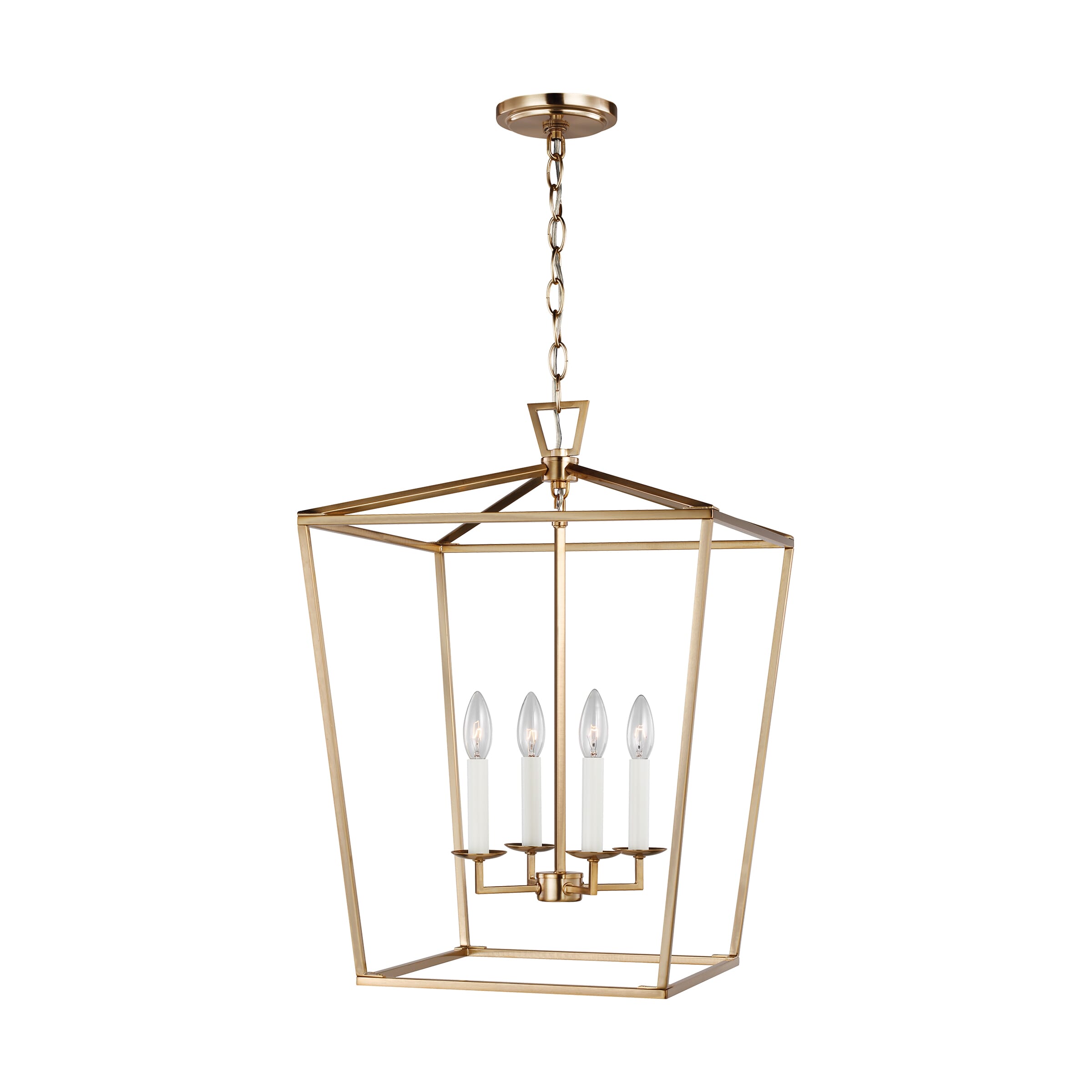 Sea Gull Dianna 4-Light Pendant Light in Satin Brass