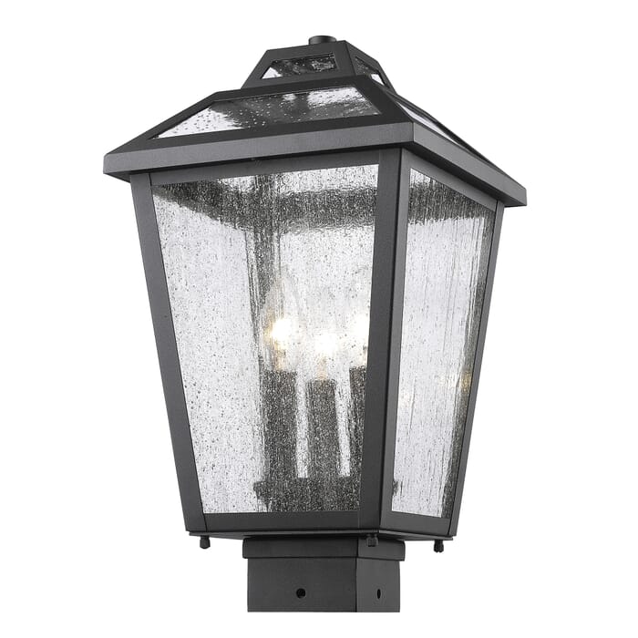 Z-Lite Bayland 3-Light Outdoor Post Mount Fixture Light In Oil Rubbed Bronze Z-Lite Bayland 3-Light Outdoor Post Mount Fixture Light In Oil Rubbed Bronze