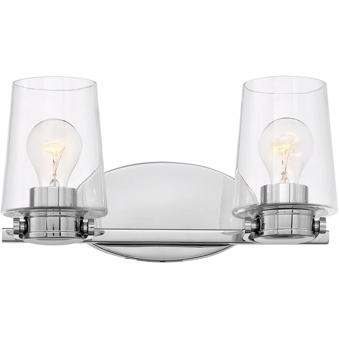 Hinkley Branson 2-Light Bathroom Vanity Light in Chrome Hinkley Branson 2-Light Bathroom Vanity Light in Chrome