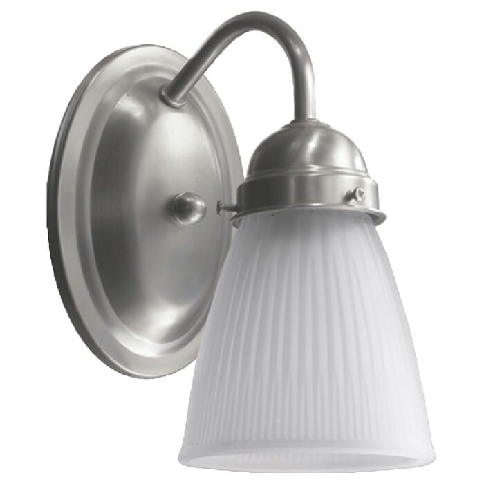 Quorum 7" Wall Sconce in Satin Nickel Quorum 7" Wall Sconce in Satin Nickel