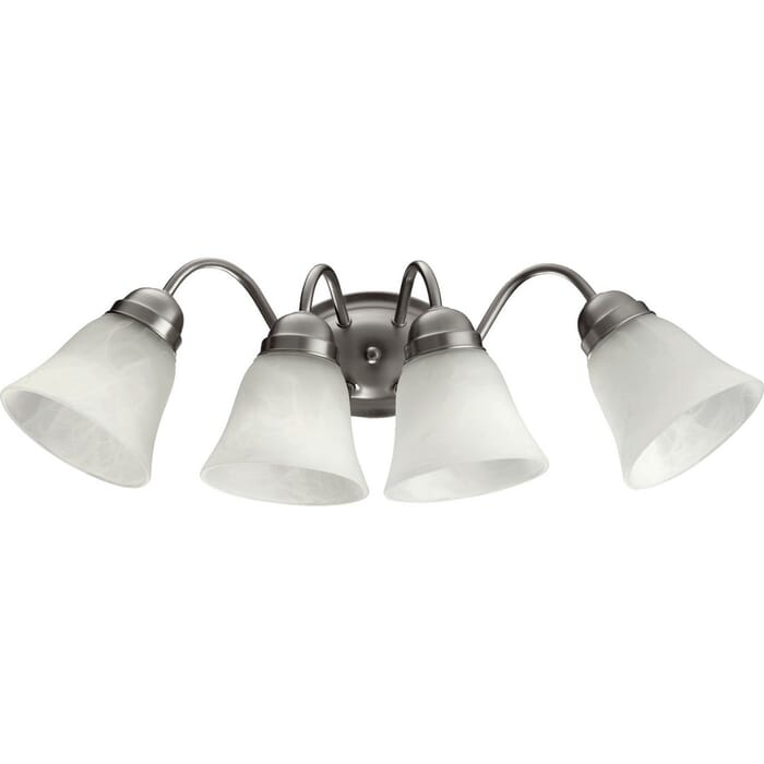 Quorum Quorum Home 4-Light 8" Wall Sconce in Satin Nickel Quorum Quorum Home 4-Light 8" Wall Sconce in Satin Nickel