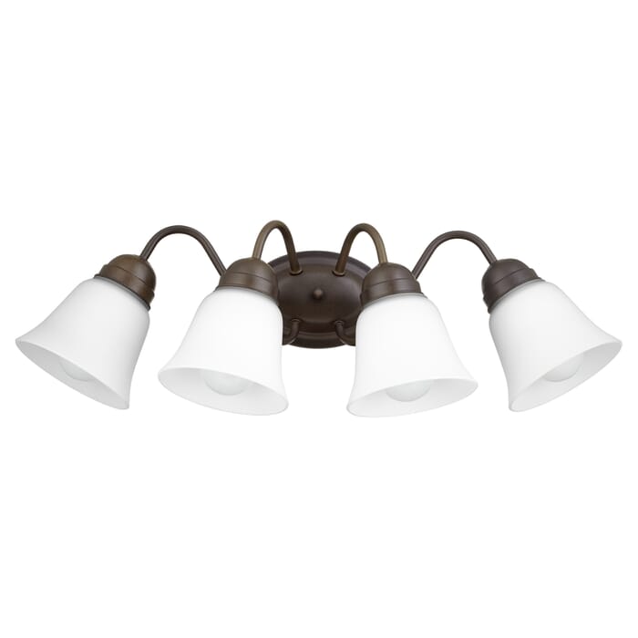 Quorum Traditional 4-Light 8" Wall Sconce in Oiled Bronze Quorum Traditional 4-Light 8" Wall Sconce in Oiled Bronze